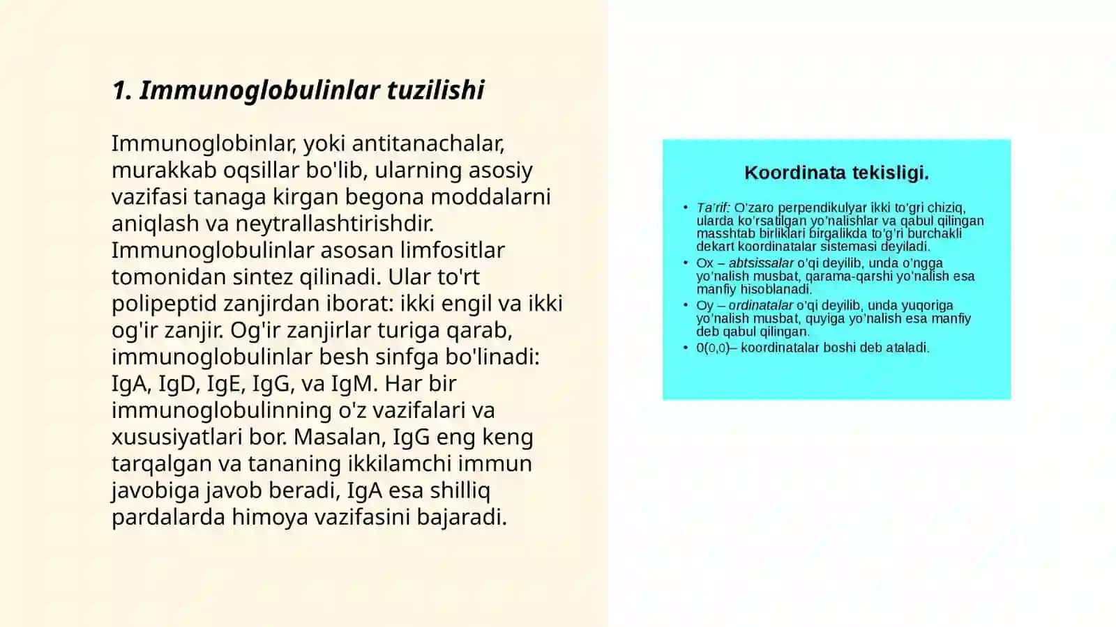 Immunoglobulinlar va ularning turlari 3