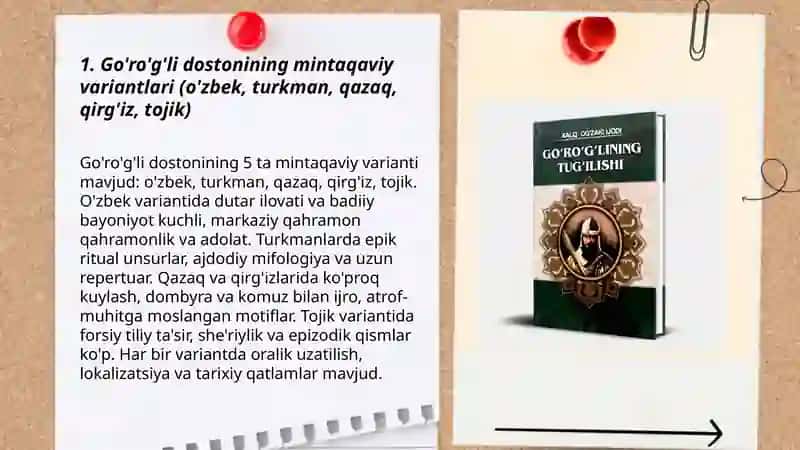 Go'ro'g'li dostonining varianti va versiyalari 3