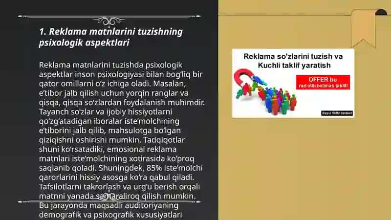 Reklama matnlarni yaratish 3