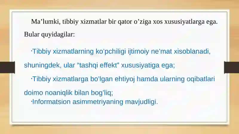 Sog’liqni saqlash xarajatlari 3