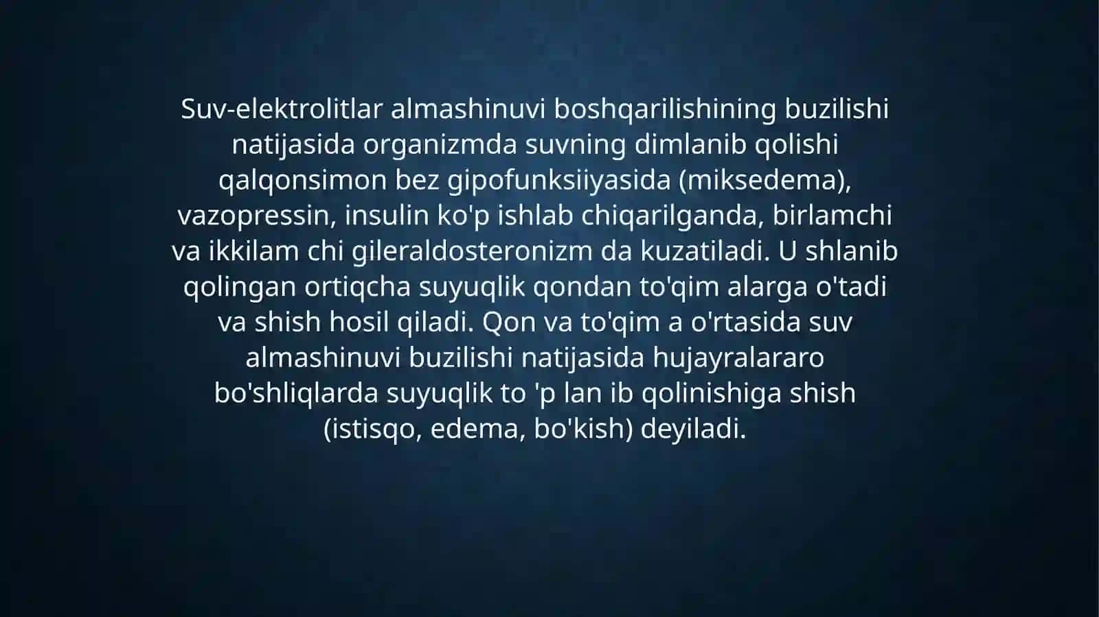 Gemodinamik Buzilishlar Patofiziologiya 3