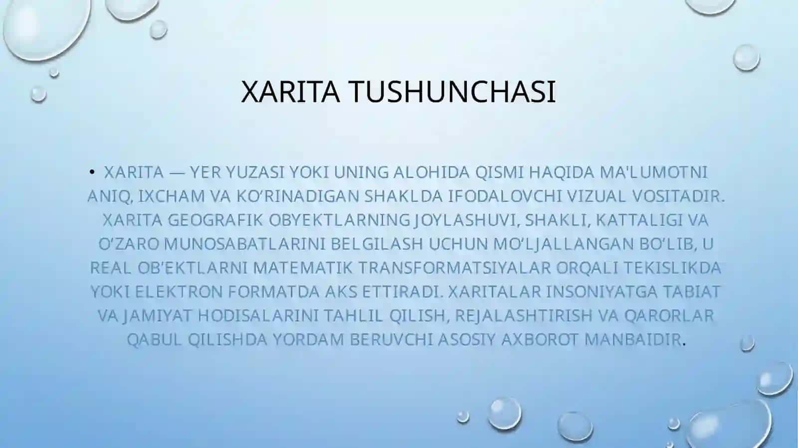 Xaritalar haqida tushuncha 3