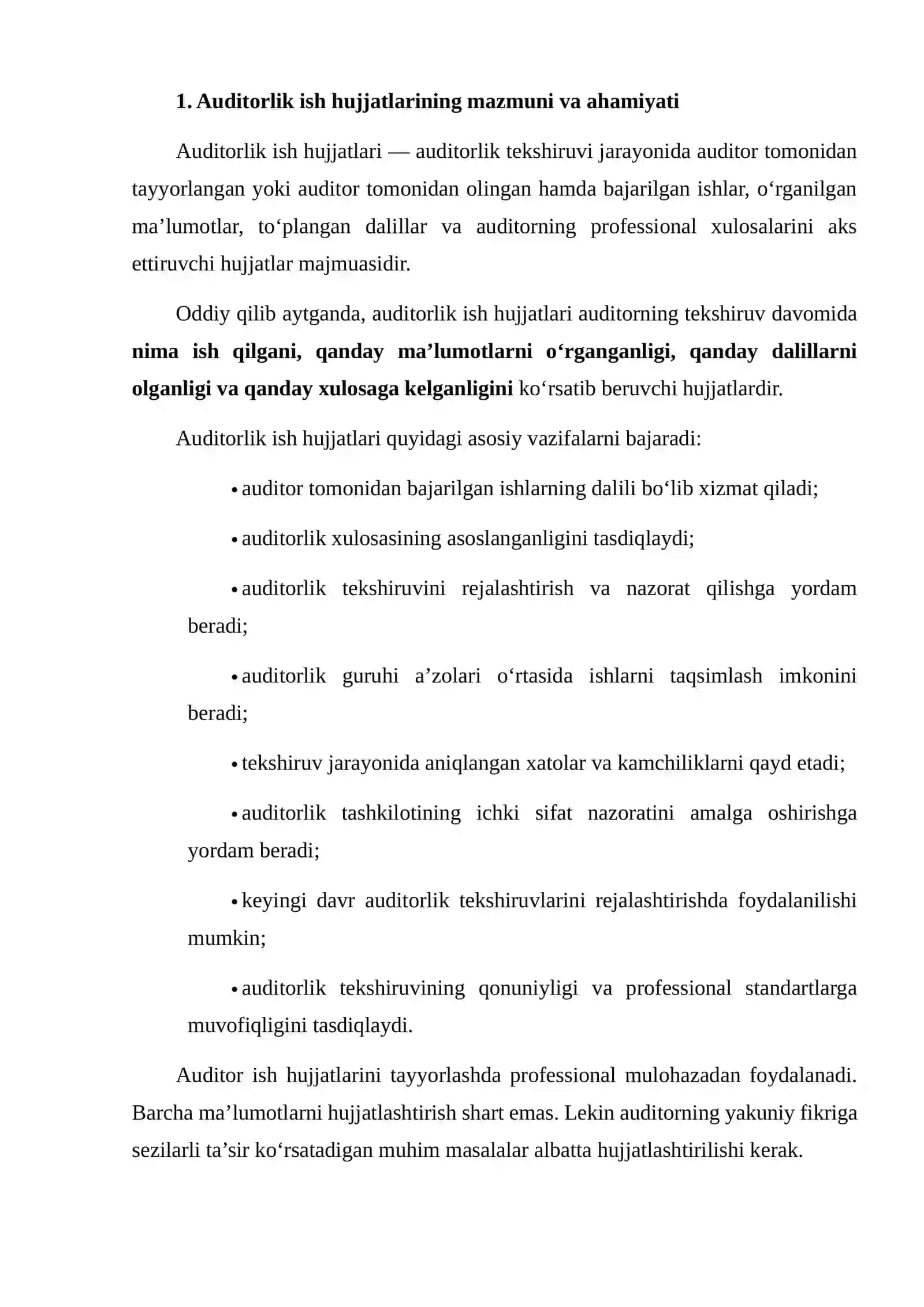 AUDITORLIK TASHKILOTINING ISH HUJJATLARI 3