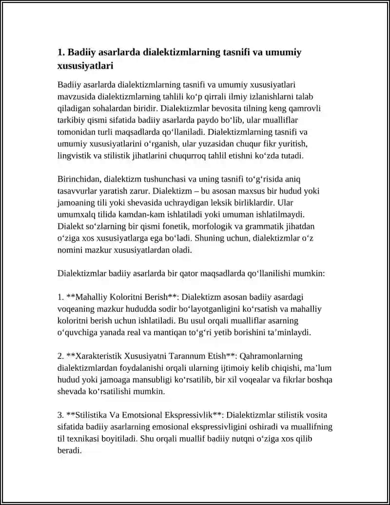 BADIIY ASARLARDA DIALEKTIZMLAR VA ULARNING TURLARI 3
