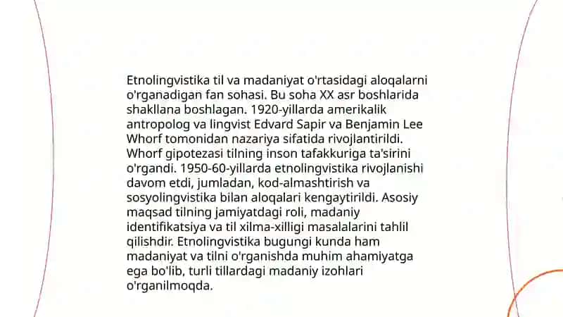 Tilshunoslikning zamonaviy yo'nalishi 3