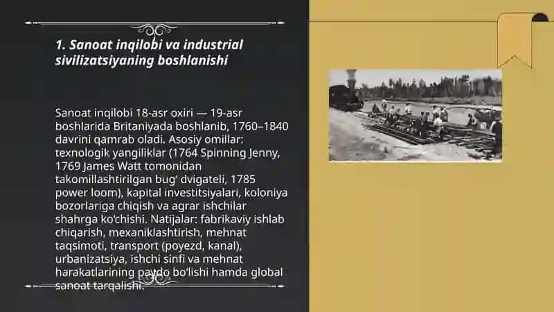 Industrial sivilizatsiyaning qaror topishi 3