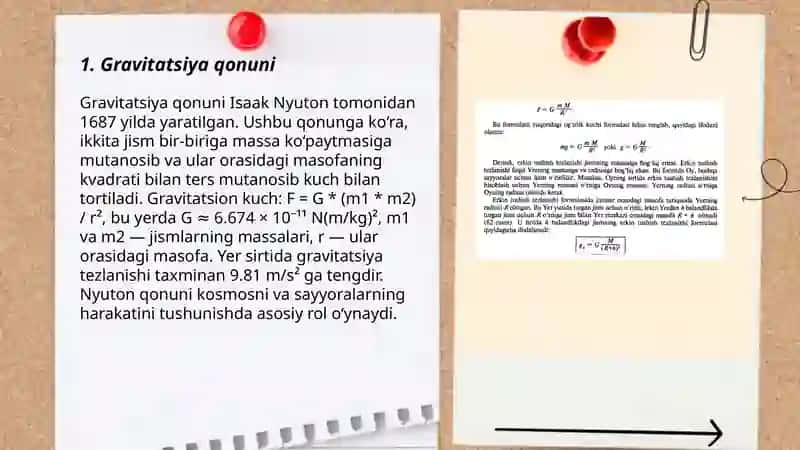 Gravitatsiya qonuni 3