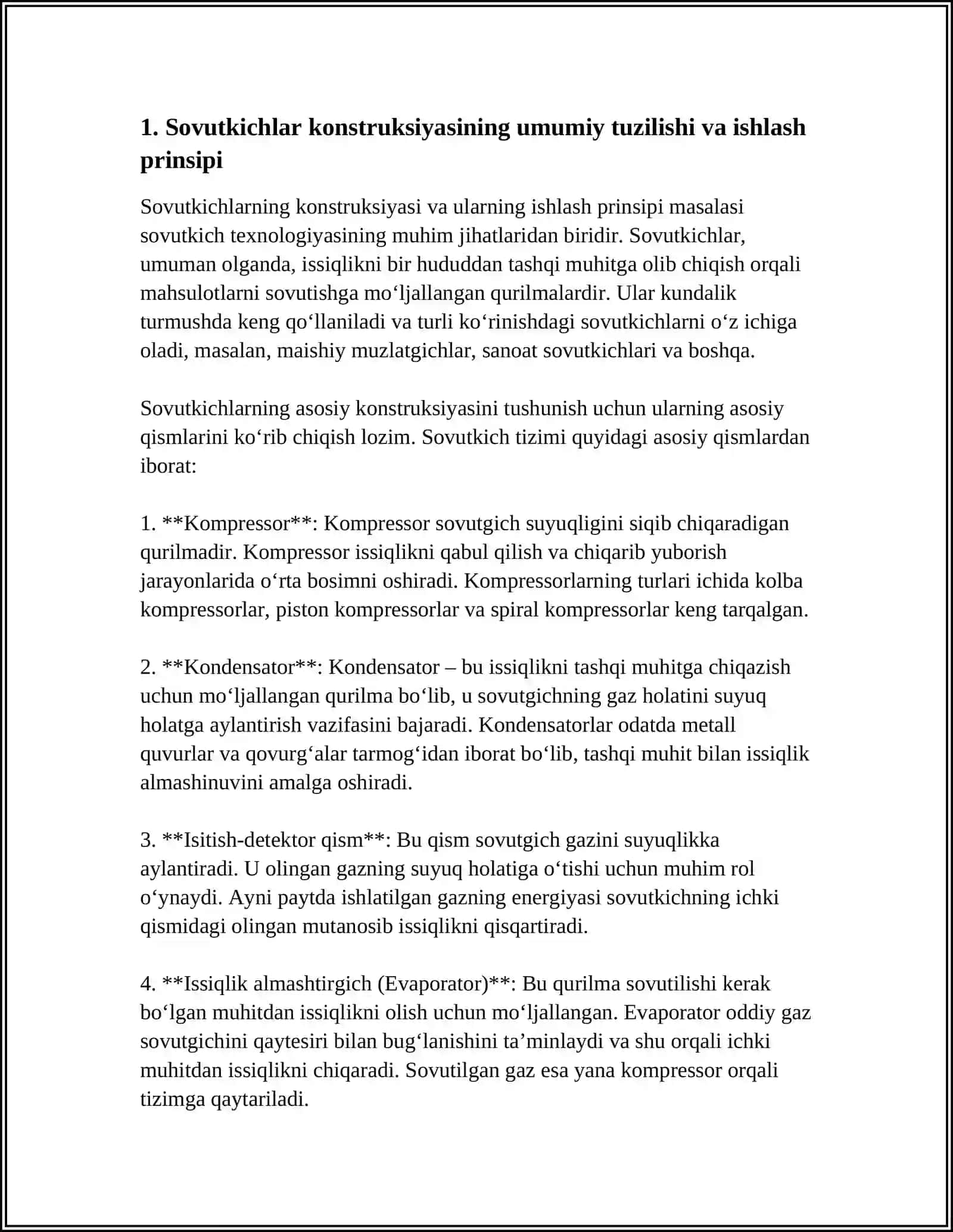 SOVUTKICHLAR KONSTRUKSIYALARINI OʻRGANISH 3