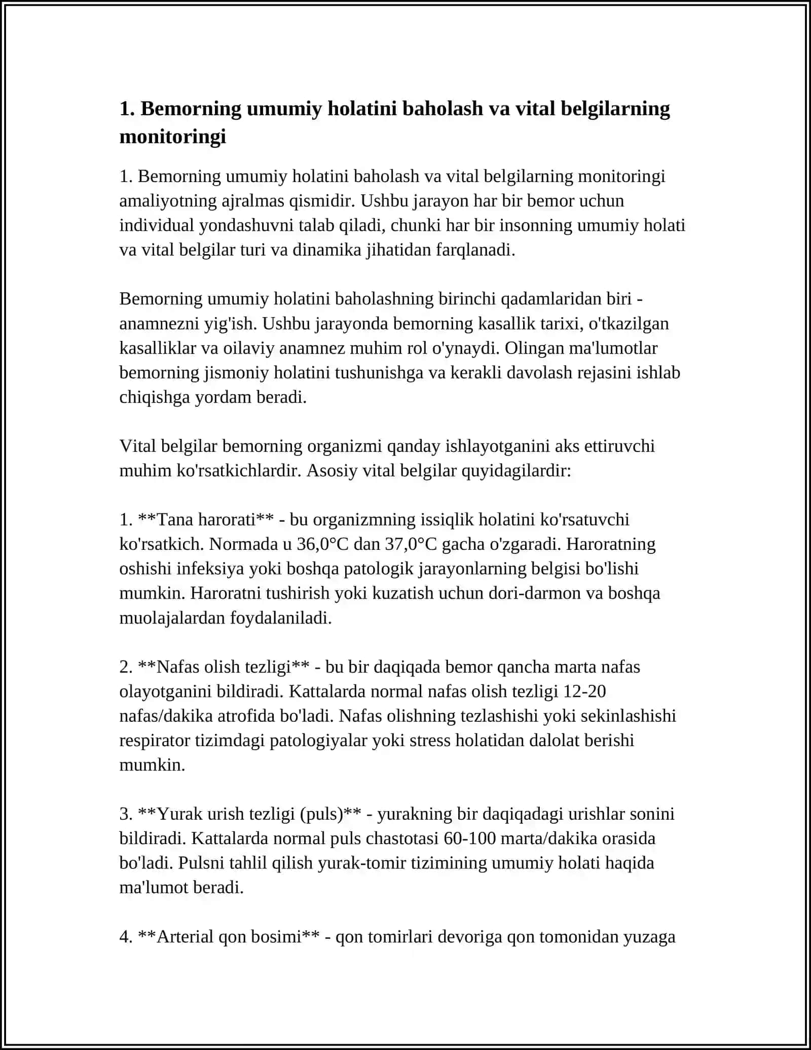 HAMSHIRALIK ISHI BOʻYICHA AMALIYOT 3