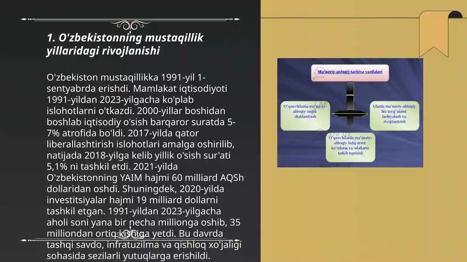 O'zbekistonning mustaqillik yillaridagi rivojlanishi 3