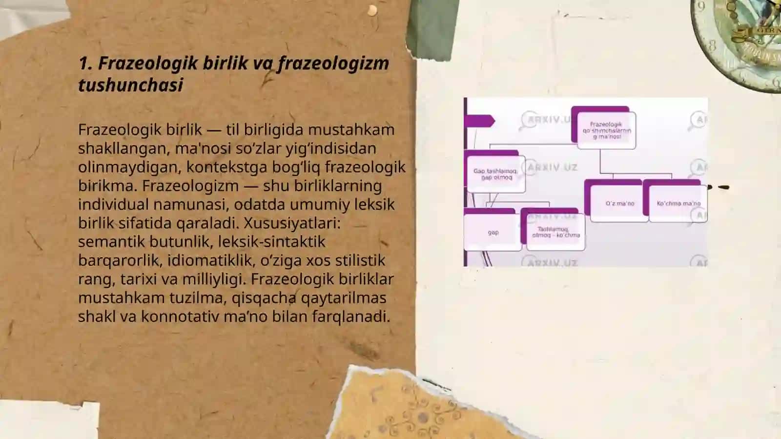 Frazeologik birliklar va ularning turlari 3