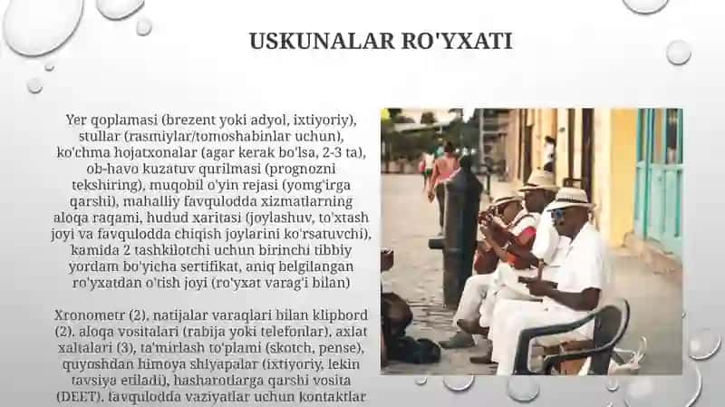 Uskunalar ro'yxati 3