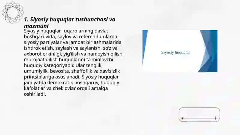 Siyosiy huquqlar 3