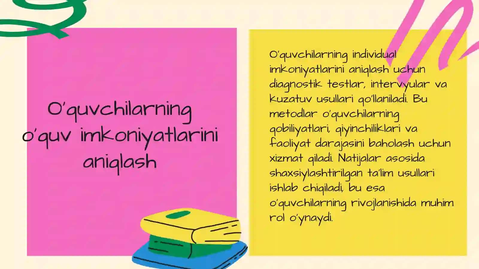 O'quv imkoniyatlarni aniqlash va rivojlantirish 3