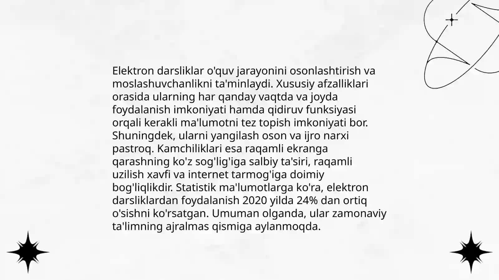 Elektron darsliklar yaratish masalalari 3
