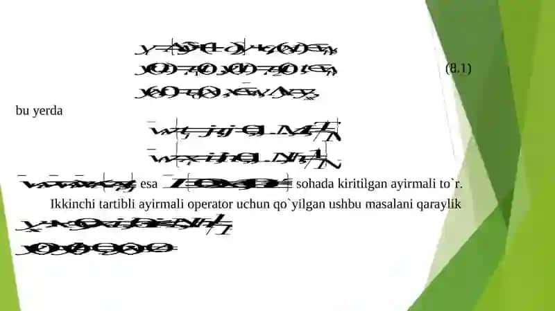 KO`P O`LCHOVLI MASALALAR UCHUN AYIRMALI SXEMALAR 3