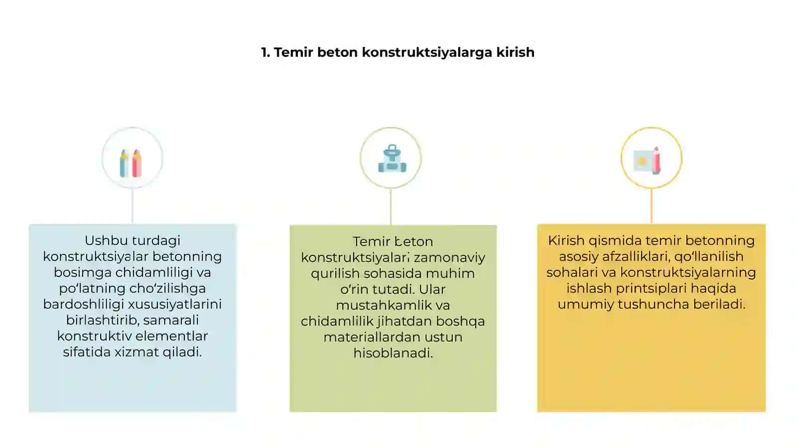 Temir beton konstruktsiyalari 3