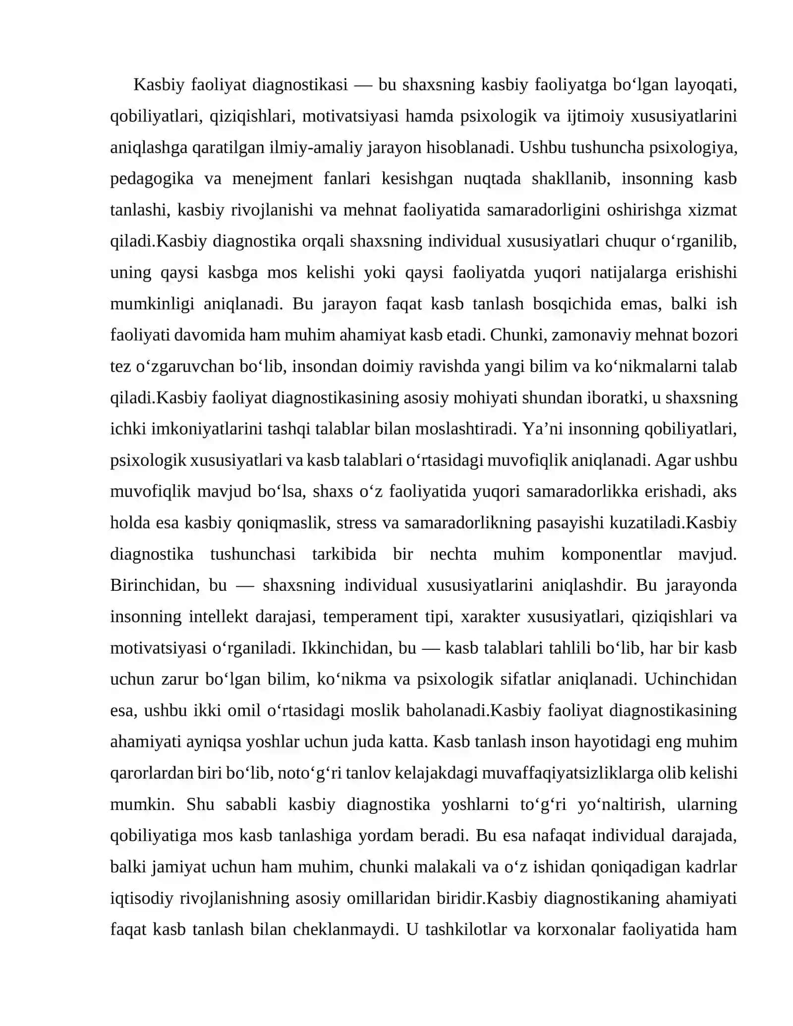 Kasbiy faoliyat diagnostikasi 3