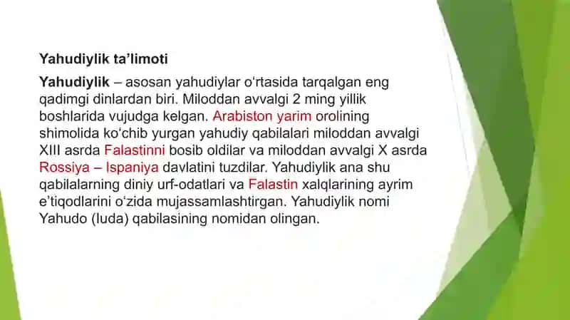 Yahudiylik ta’limoti 3