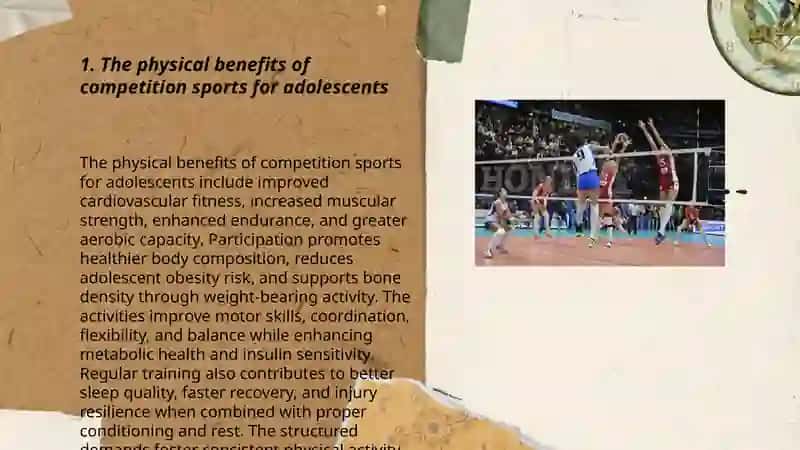 Competition sports. Pros&cons. Use articles 3