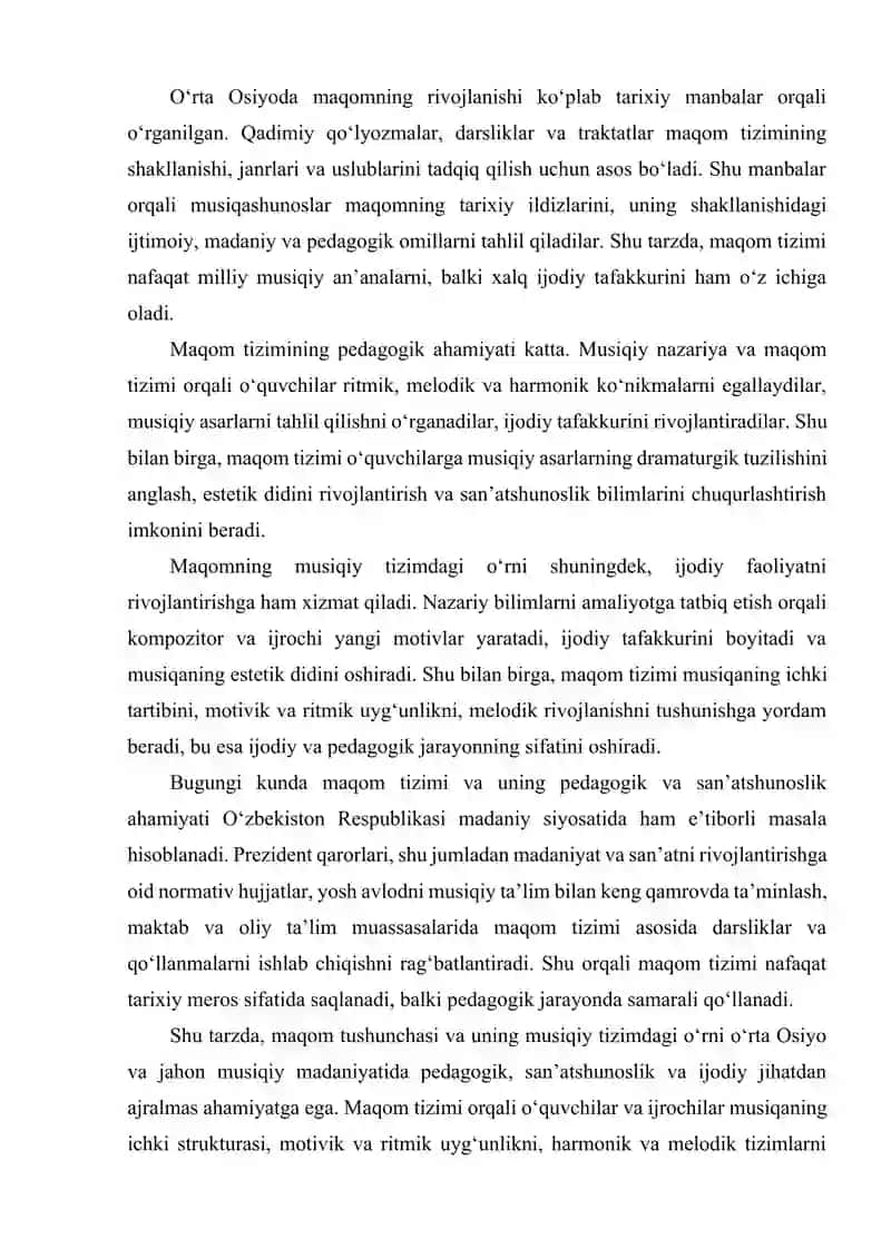 MAQOMNING TARIXIY ILDIZLARI 3