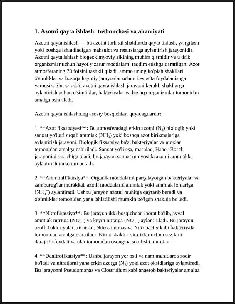 AZOTNI QAYTA ISHLASH 3