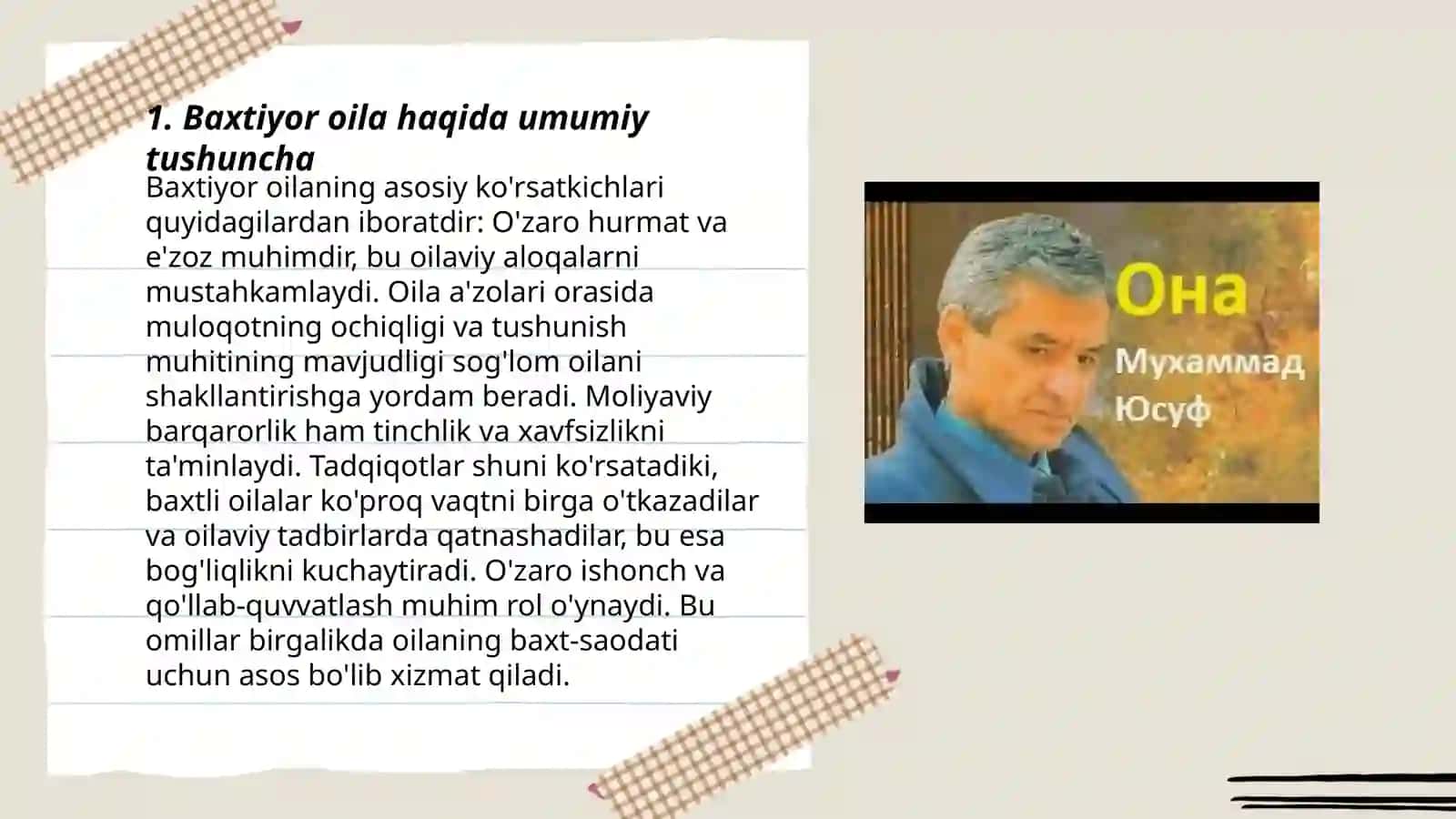 Baxtiyor oila asari haqida taqdimot 3