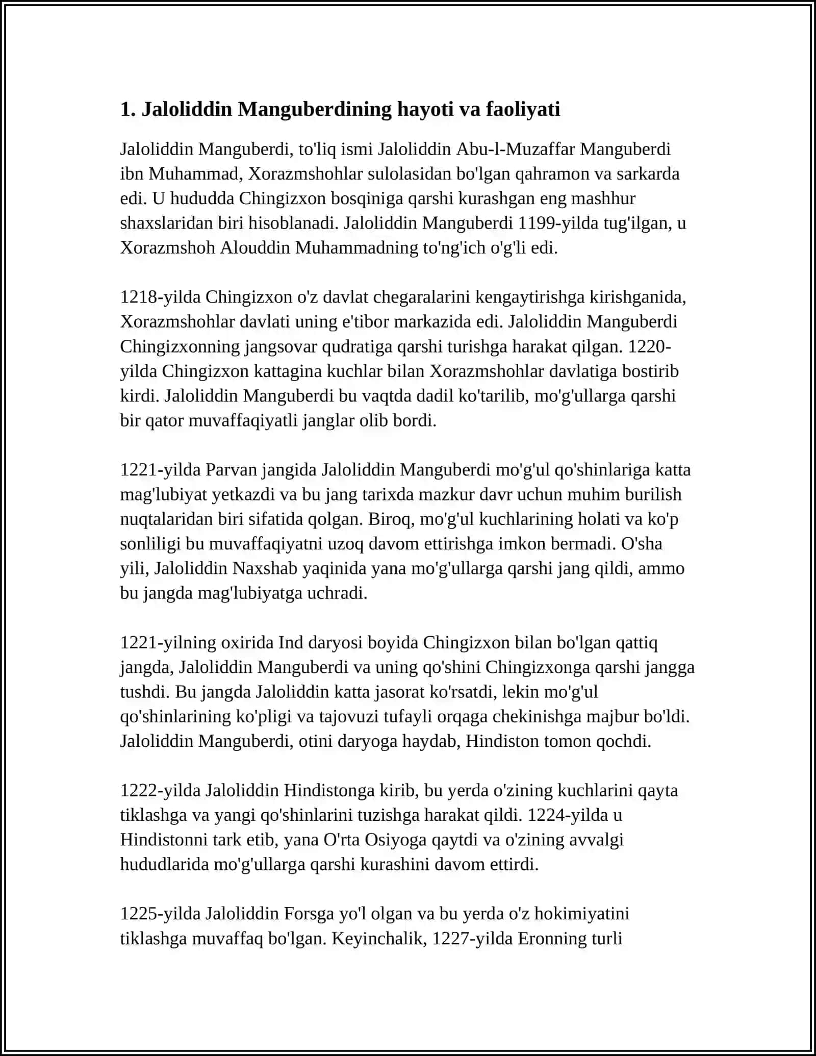 JALOLIDDIN MANGUBERDI-VATAN HIMOYACHISI 3