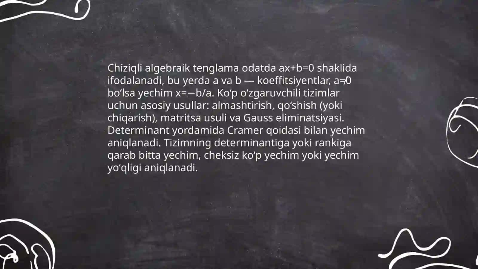 Algebraik tenglamalar va funksional tenglamalar 3