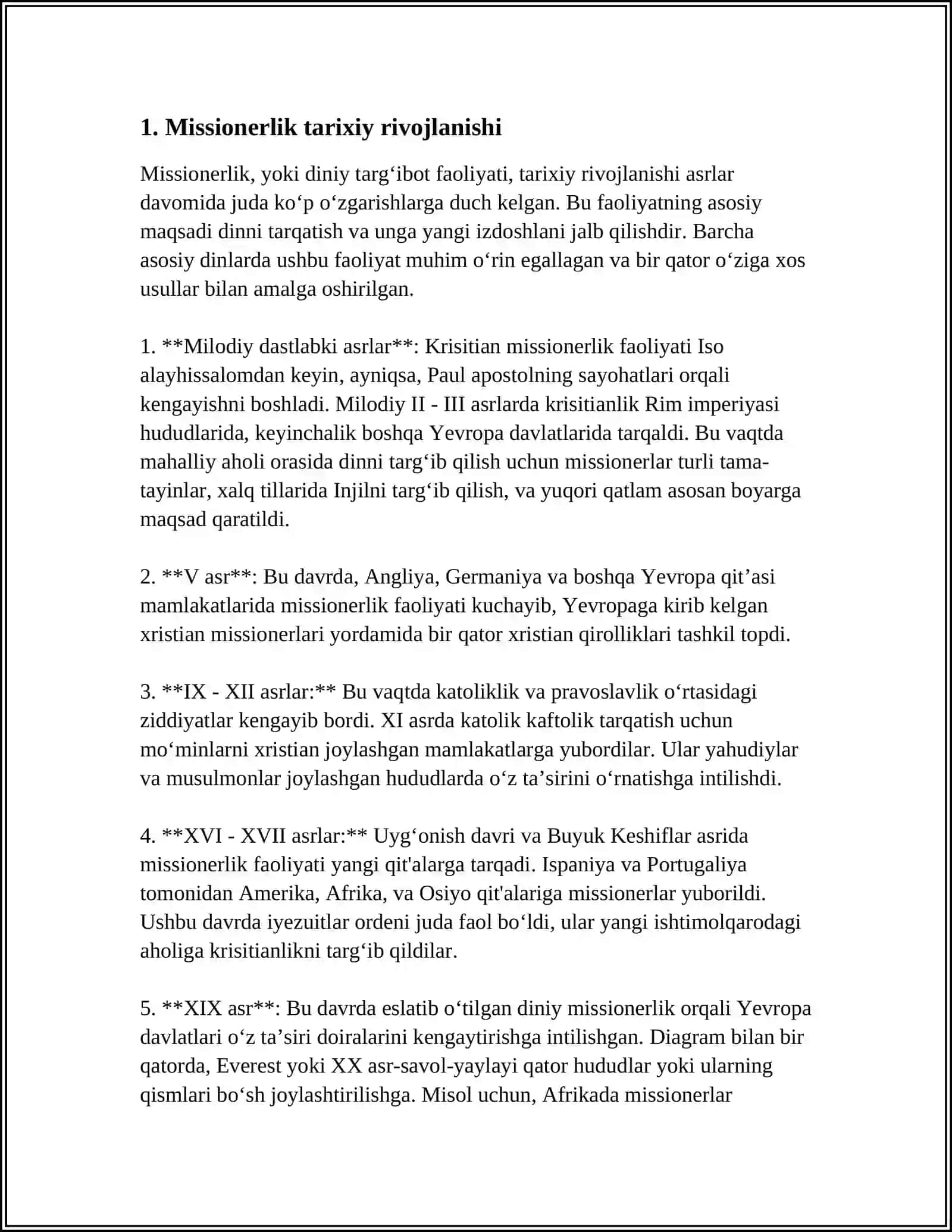 MISSIONERLIK V PROTELIZM 3