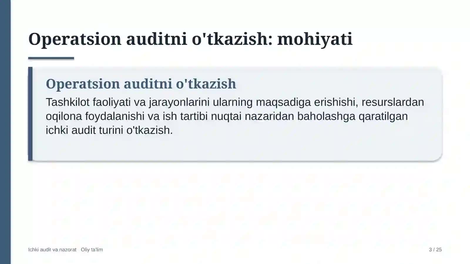 Lombardlarda operatsion auditni o'tkazish 3