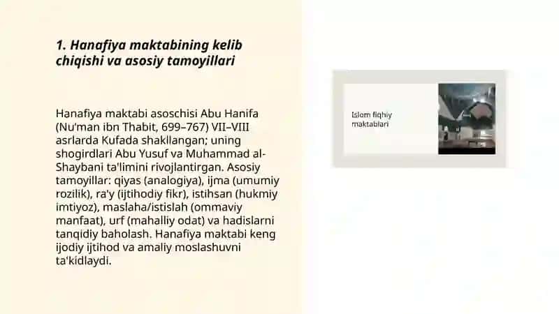Islomning fiqhiy maktablari 3
