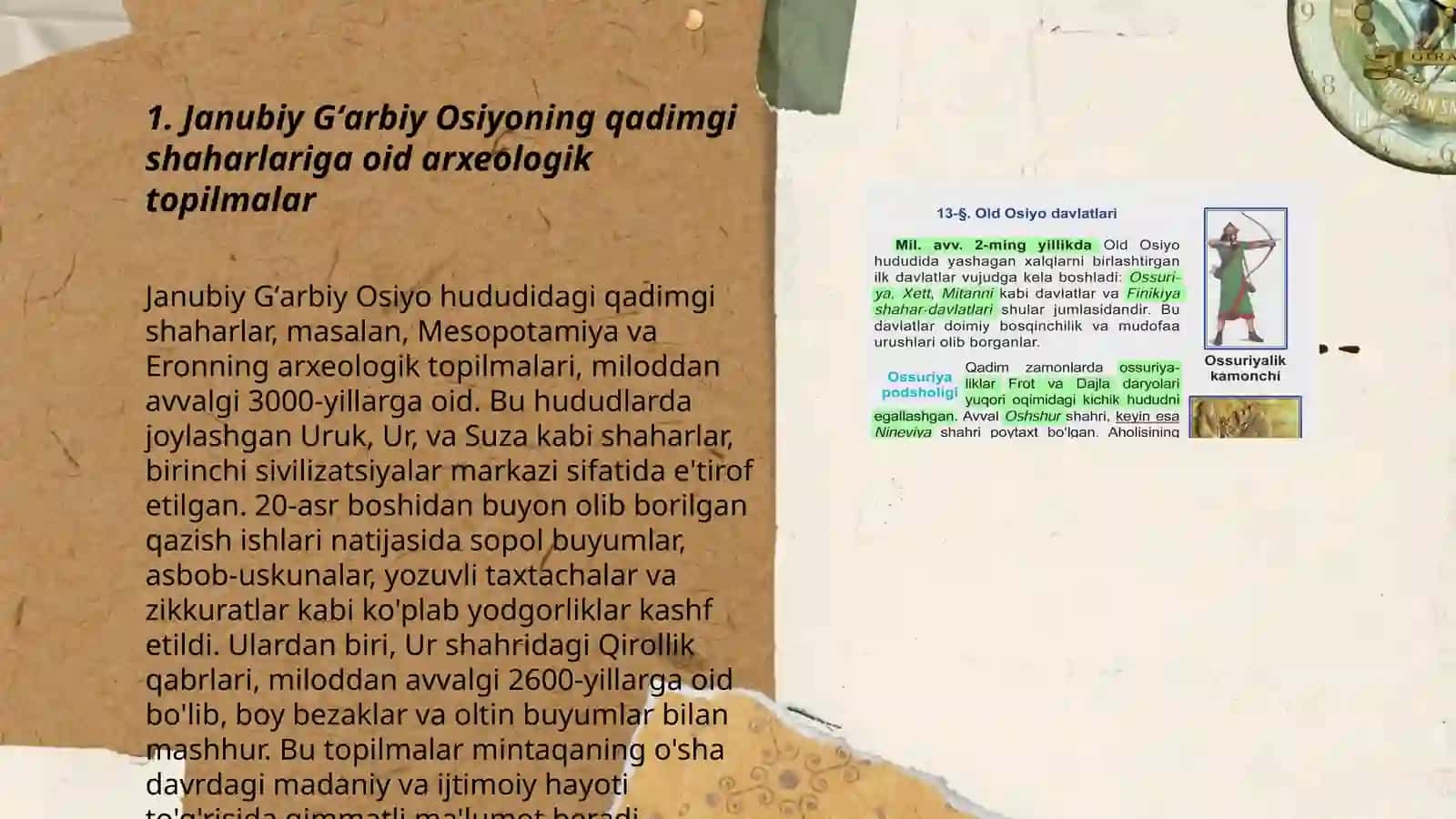 Janubiy Gʻarbiy Osiyo shaharlari tarixi 3
