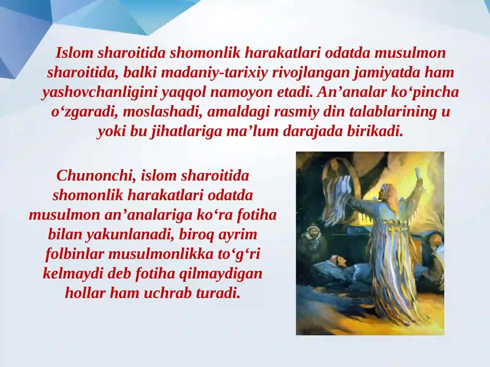 Markaziy va O'rta Osiyo'da shomonlikning zamonaviy ko'rinishlari 3