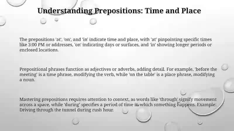 Mastering Prepositions of Time and Place: A Comprehensive Guide 3