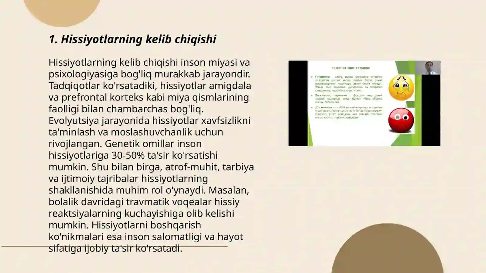 Hissiyotlarning kelib chiqishi 3
