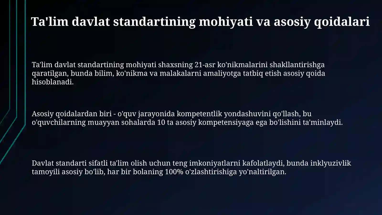 Davlat taʼlim standarti mazmun va mohiyati 3
