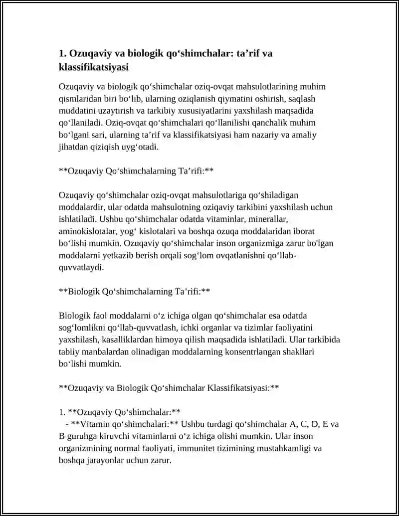 Oziqaviy va biologik qo'shimchalar 3