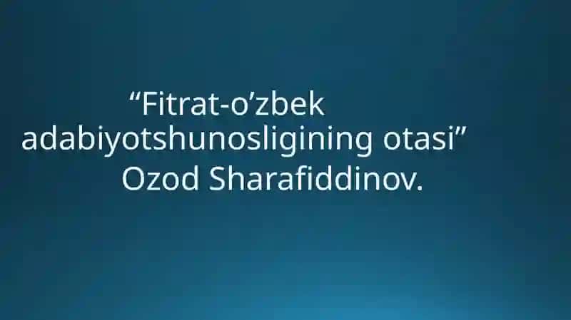 Abdurauf Fitratningadabiy tanqidiy qarashlari 3