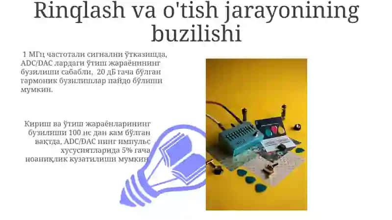 Analog-raqamli va raqamli-analog konvertorlarning implusli xarakteristikalarini aniqlash 3