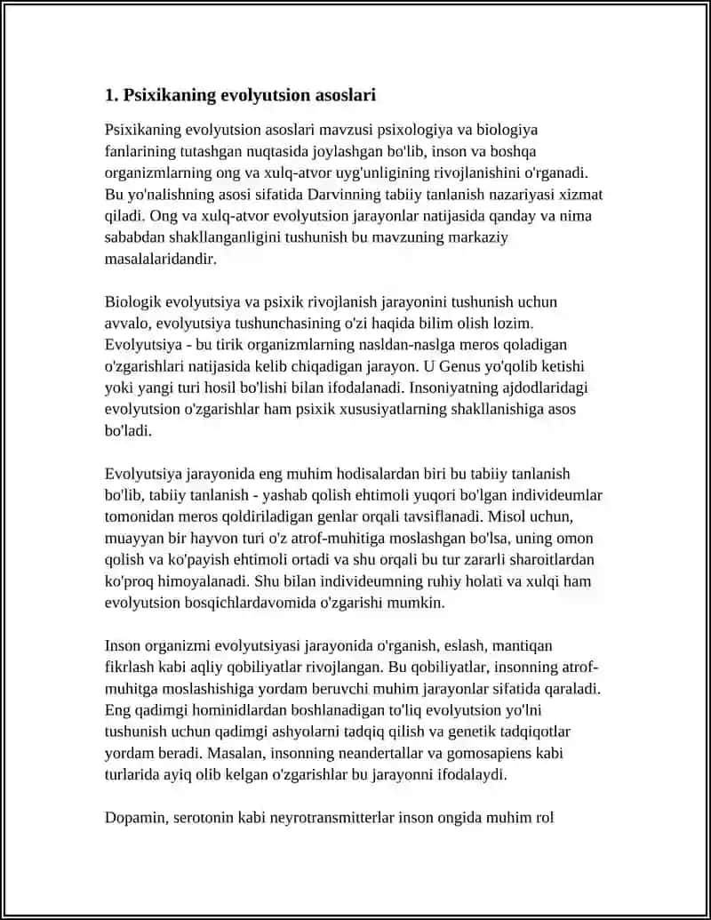 PSIXIKA VA ONGNING FILOGENETIK TARAQIYOT 3
