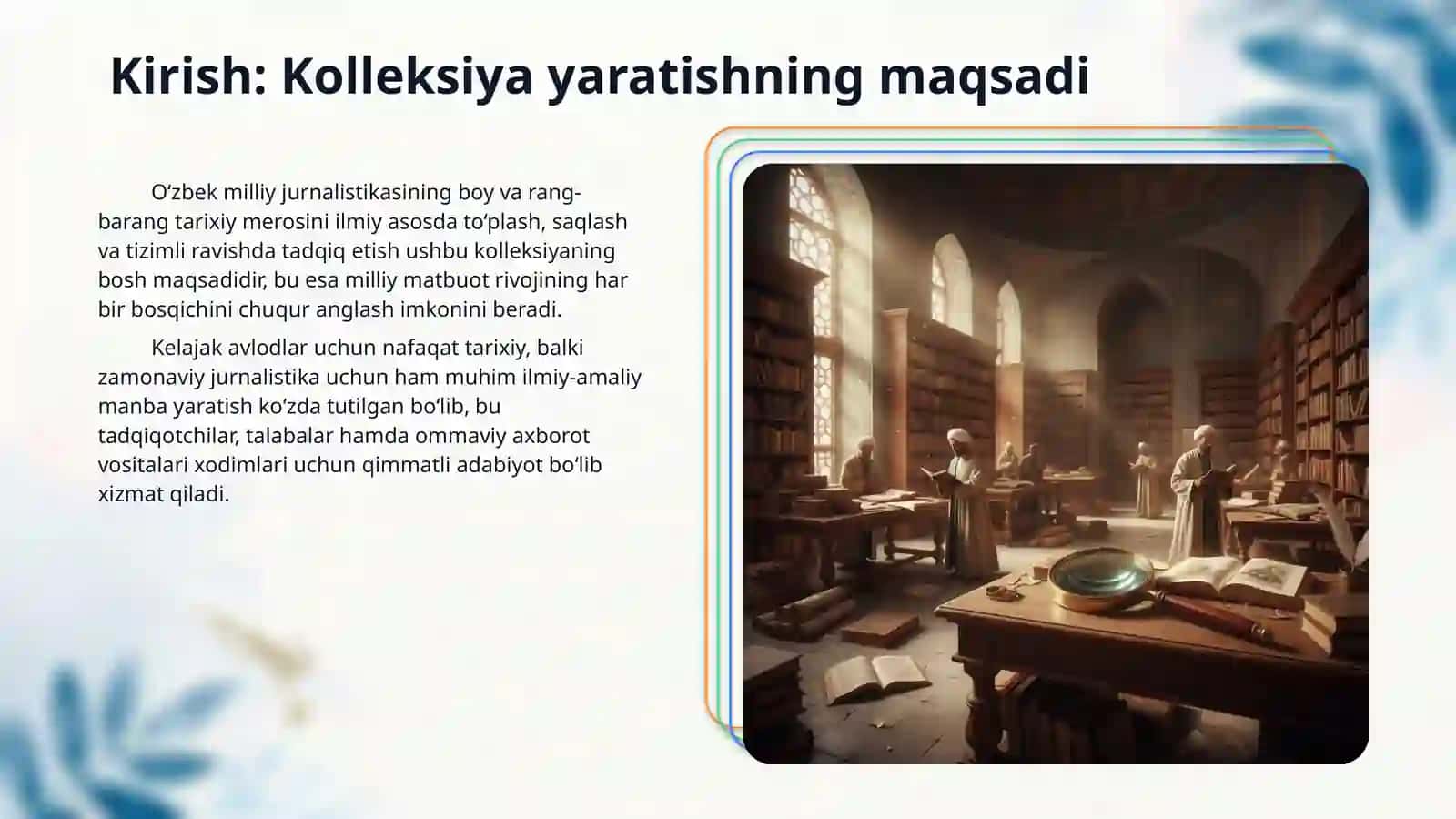 Milliy jurnalistikaga oid kolleksiya yaratish 3