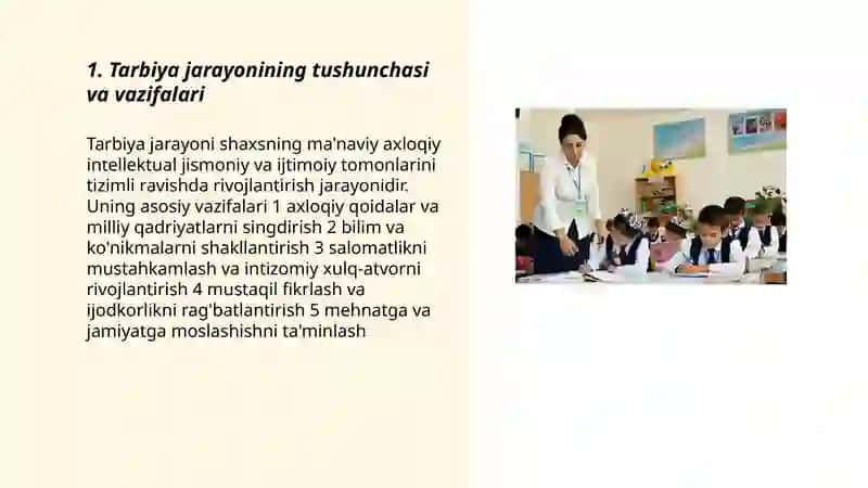 Tarbiya jarayonining shakllari va metodlari 3
