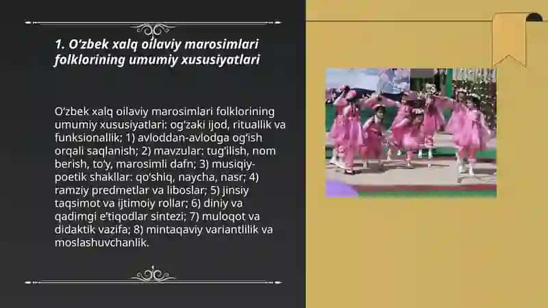Oʻzbek xalq oilaviy marosimlari folklori 3