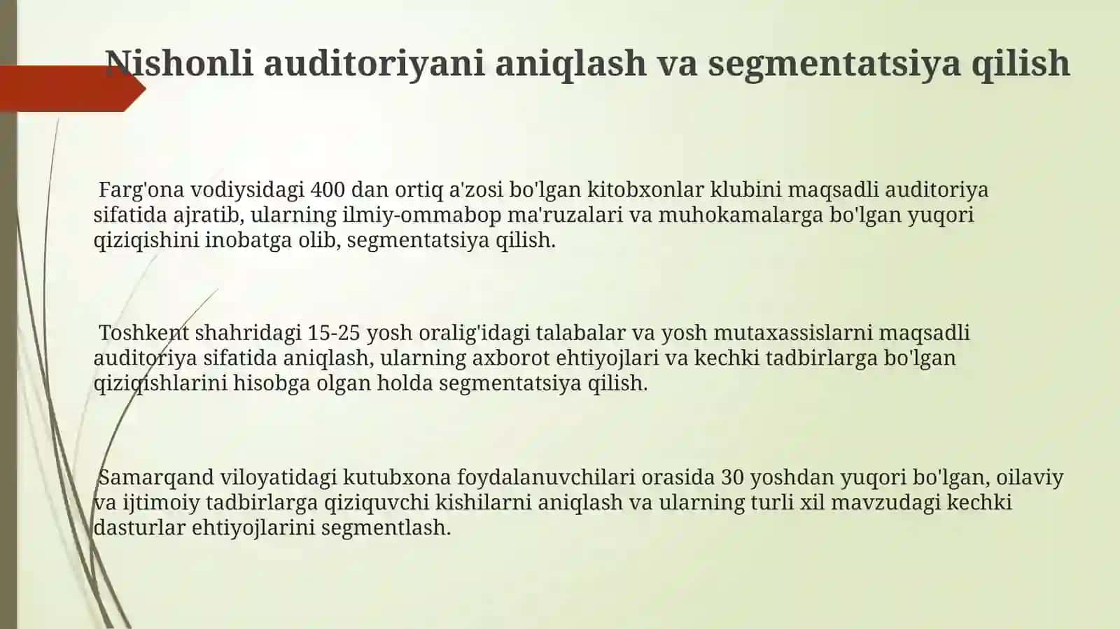 Kechalarni Targ'ib Qilish Strategiyasi 3