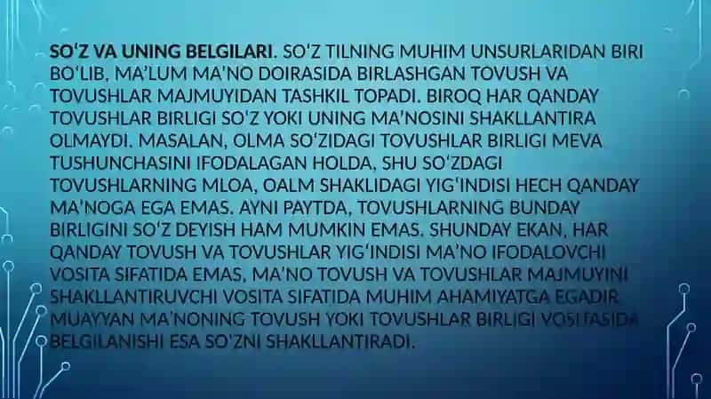 O‘zbektilining leksik qatlamlari 3
