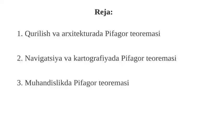 Pifagor teoremasining real hayotdagi tatbiqlari 3
