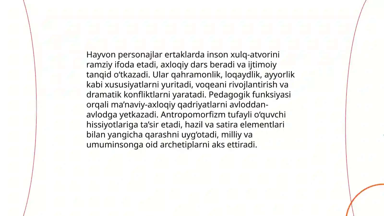 Hayvonlar haqidagi ertaklarda badiiy obrazlar 3
