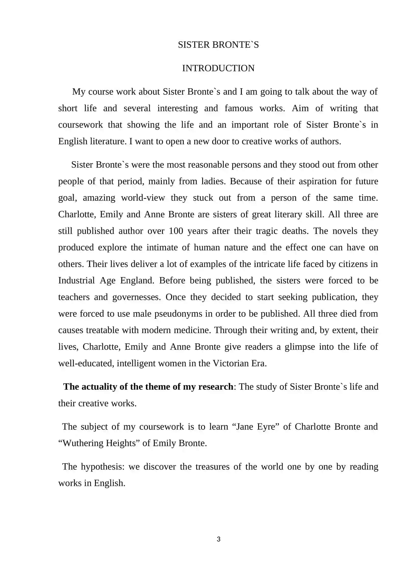 CHARLOTTE BRONTE CREATIVE LIFE 3