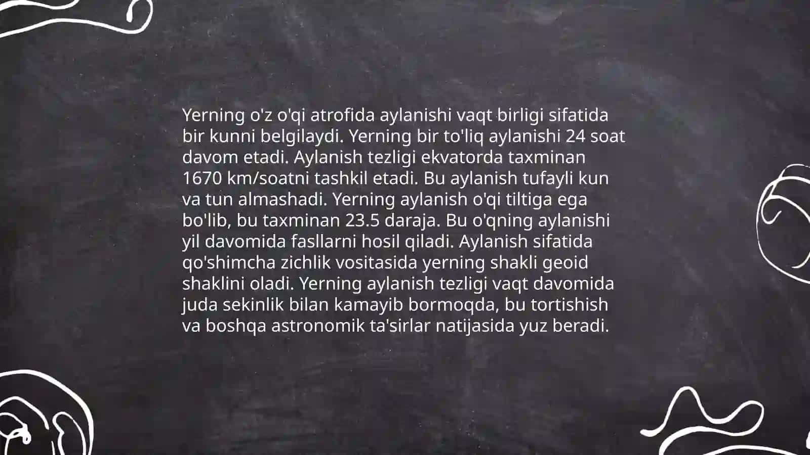 Yerning o'z o'qi atrofida aylanishining geografik oqibatlari 3